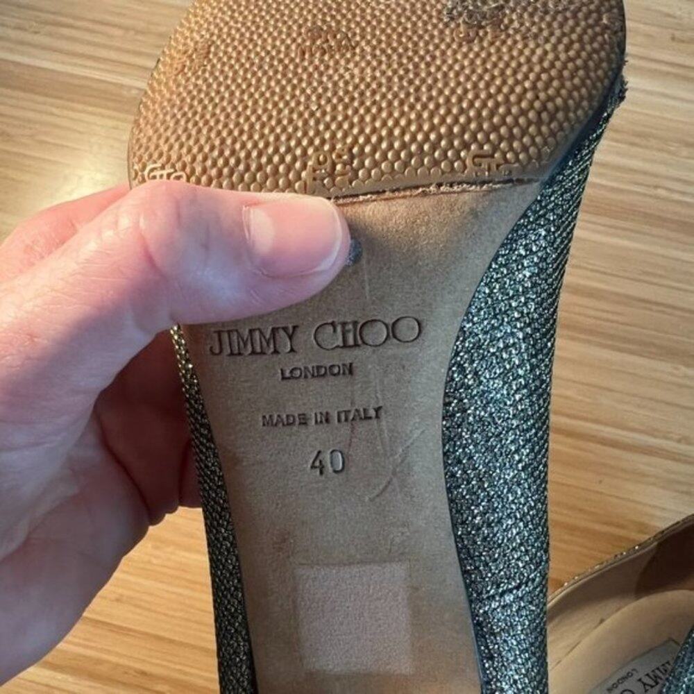 Jimmy Choo Silver and Gold Heels - Picture 2 of 11